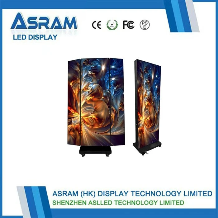 Indoor Tri Fold LED Poster 1280*1920mm suppliers